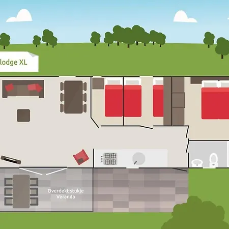 Apartment 6-persoons Veluwelodge Xl Voorthuizen