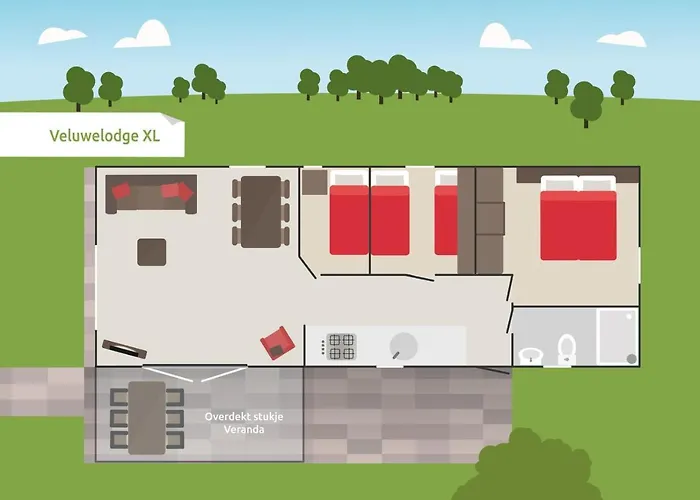 Apartamento 6-persoons Veluwelodge Xl Voorthuizen